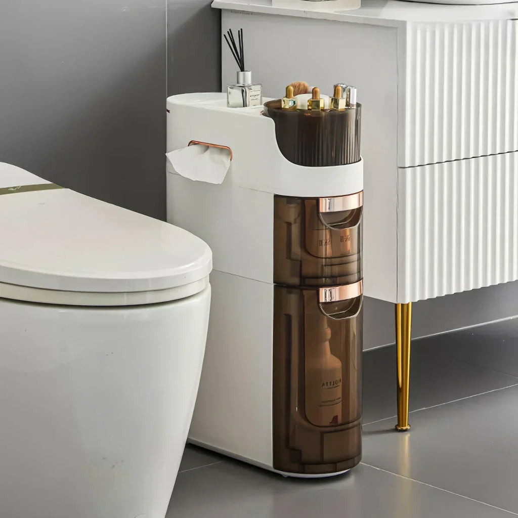 Polypropylene Freestanding Standard Bathroom Cabinet & Free Shipping